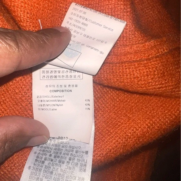 SOLID HOMME Orange Collared Cardigan
